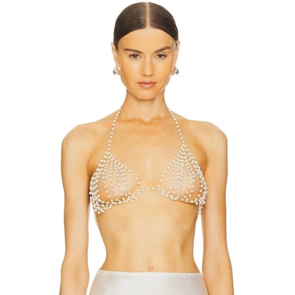 M/L Bluebella Pearl Soft Bra Pearl/Gold NWTs